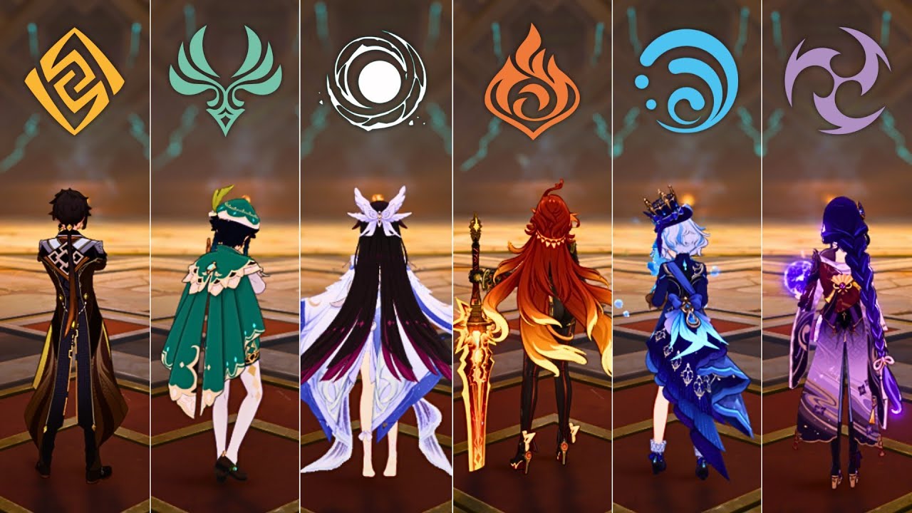 Columbina vs ARCHON From Each Nation !! Columbina Damage Showcase [ Genshin Impact ]