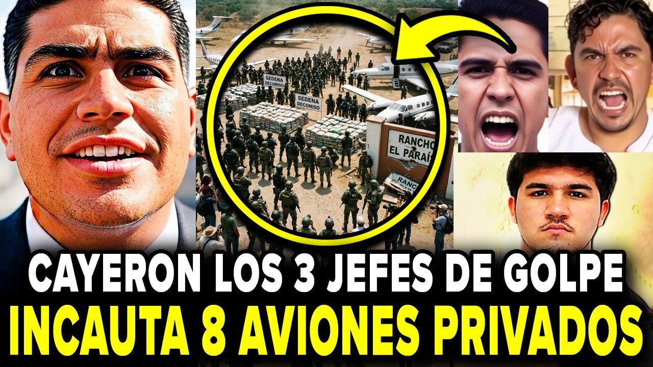 DOBLE CATEO de HARFUCH a RANCHOS de AHIJADO de OVIDO, El PEZ y EL FRESA: INCAUTA 8 AVIONES en TOTAL