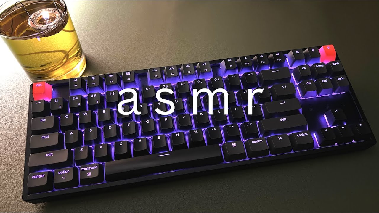 Ghost Cream ASMR Mechanical Keyboard Sounds Red Switches / Typing No Talking 耳かき /  해주세요 / 奥术魔刃