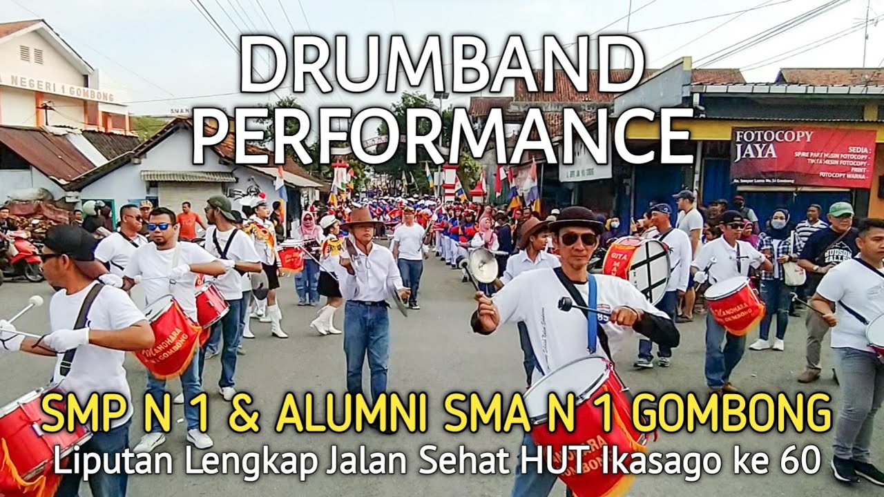 Semarak Drumband SMP N 1 Gombong dan Alumni Ikasago Dalam Jalan Sehat HUT SMA Negeri 1 Gombong 60