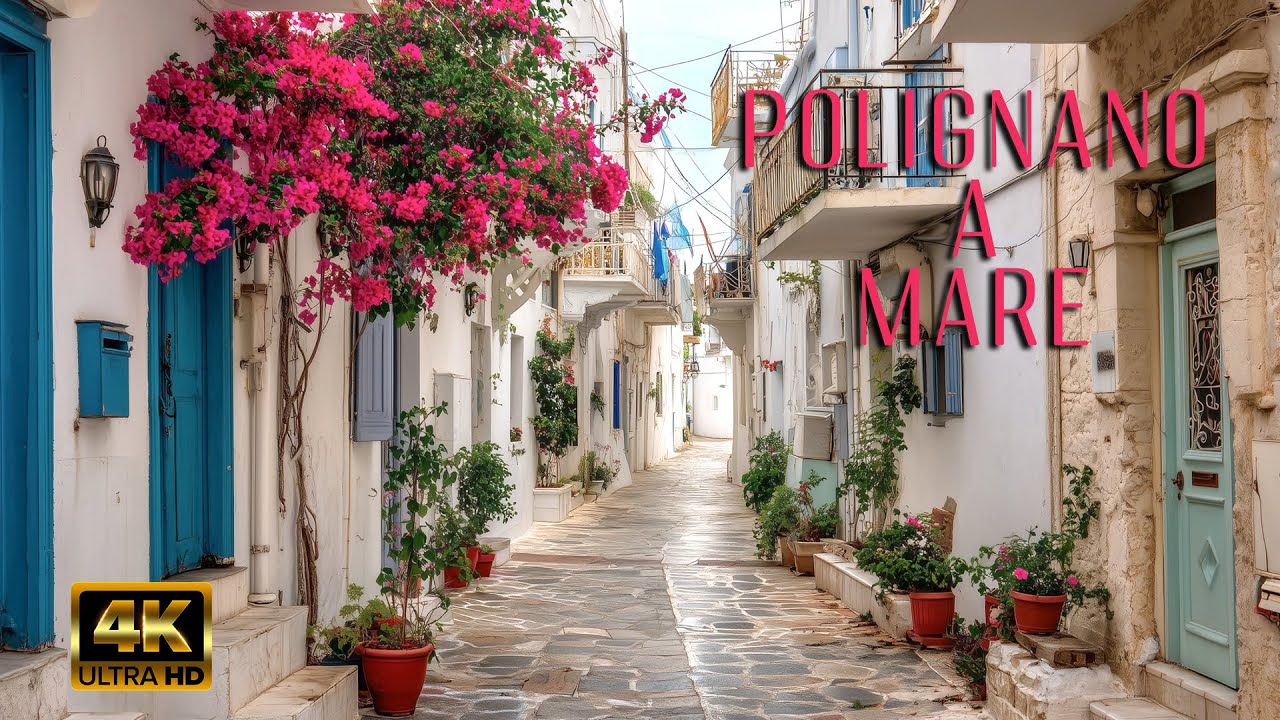 Polignano a Mare 🇮🇹 Italy's Most Picturesque Seaside Town 🇮🇹 4K