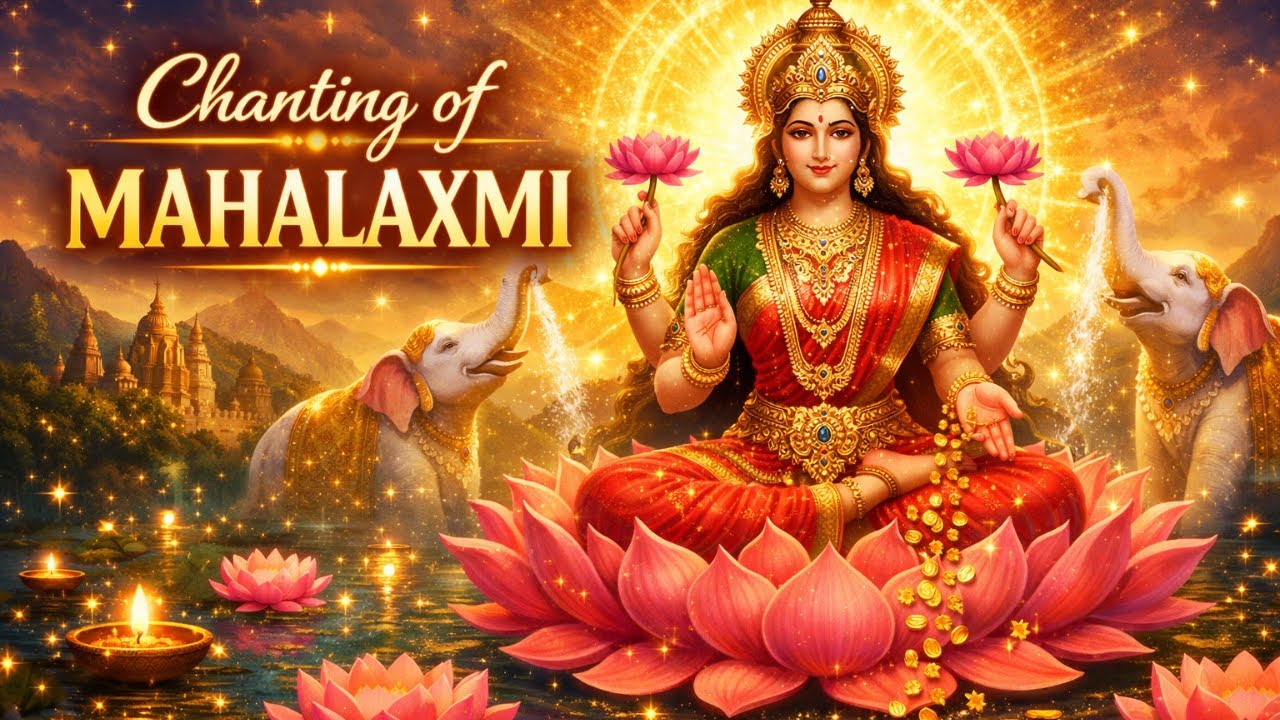 Mahalaxmi Mantra Chanting 🌸 Attract Wealth, Peace & Divine Energy | Lakshmi Mantra Meditation