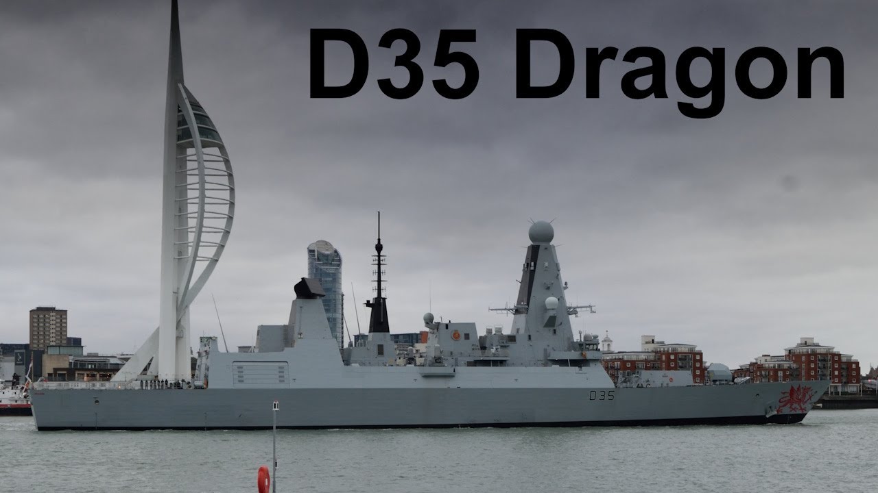HMS Dragon (D35) Departing Portsmouth - 10/12/2024