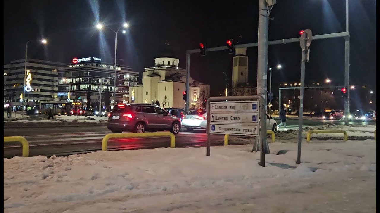 Novi Beograd u snegu i ledu 12. januar 2026