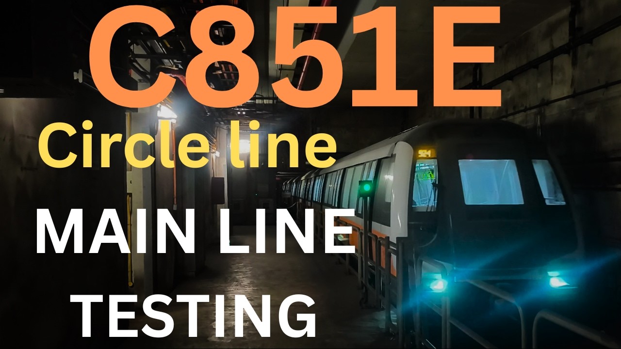 C851E NEW TRAIN Mainline Testing