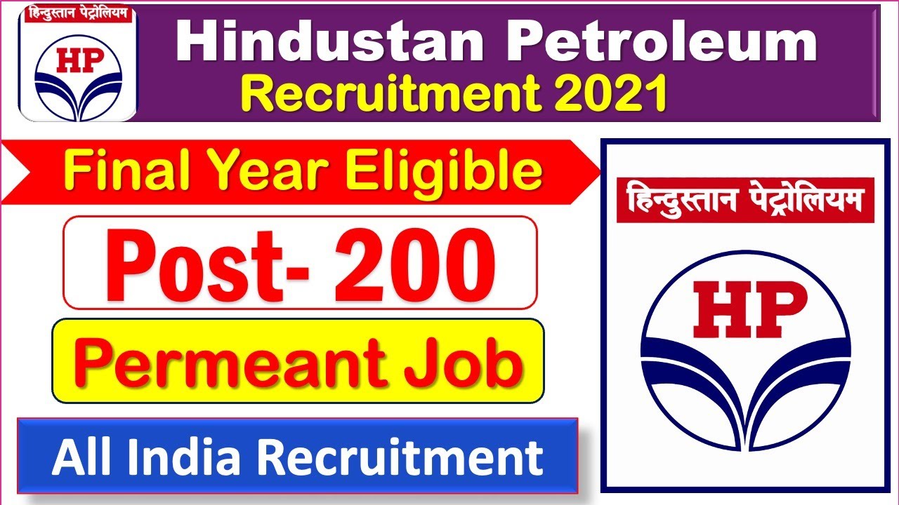 HPCL Recruitment 2021 for 2002 Post ||HINDUSTAN PETROLEUM CORPORATION Recruitment 2021