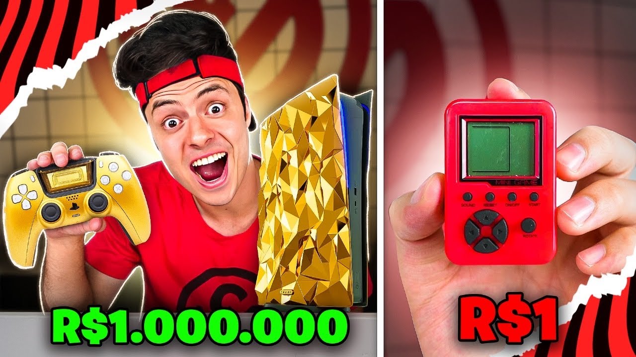 VÍDEO GAME DE R$1, R$100, R$1.000, R$1.000.000