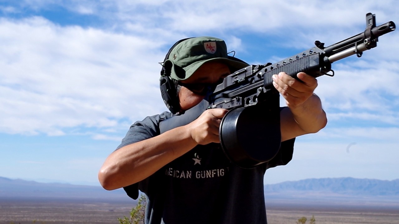 Shooting the Stoner Light Machine Gun (Early-Vietnam War configuration)