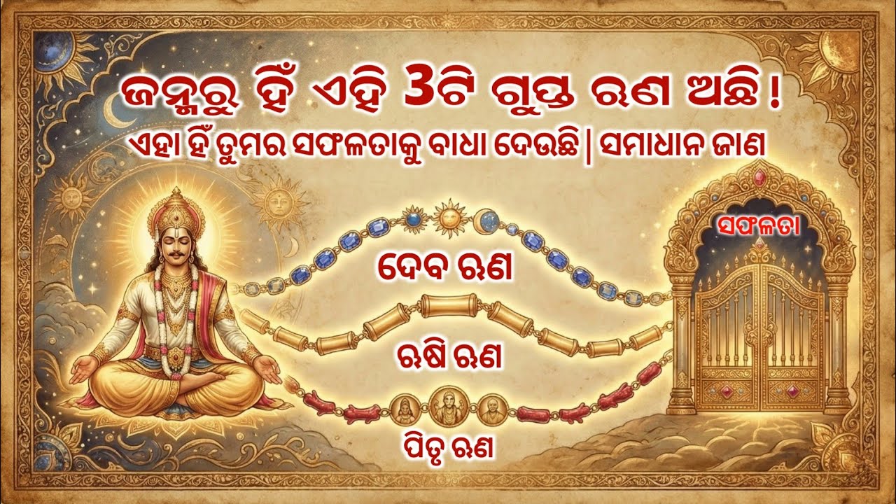 ଜନ୍ମରୁ ହିଁ ଏହି 3ଟି ଗୁପ୍ତ ଋଣ ଅଛି!। ସମାଧାନ ଜାଣ | Best Krishna Motivational Speech Odia | Binayak TV