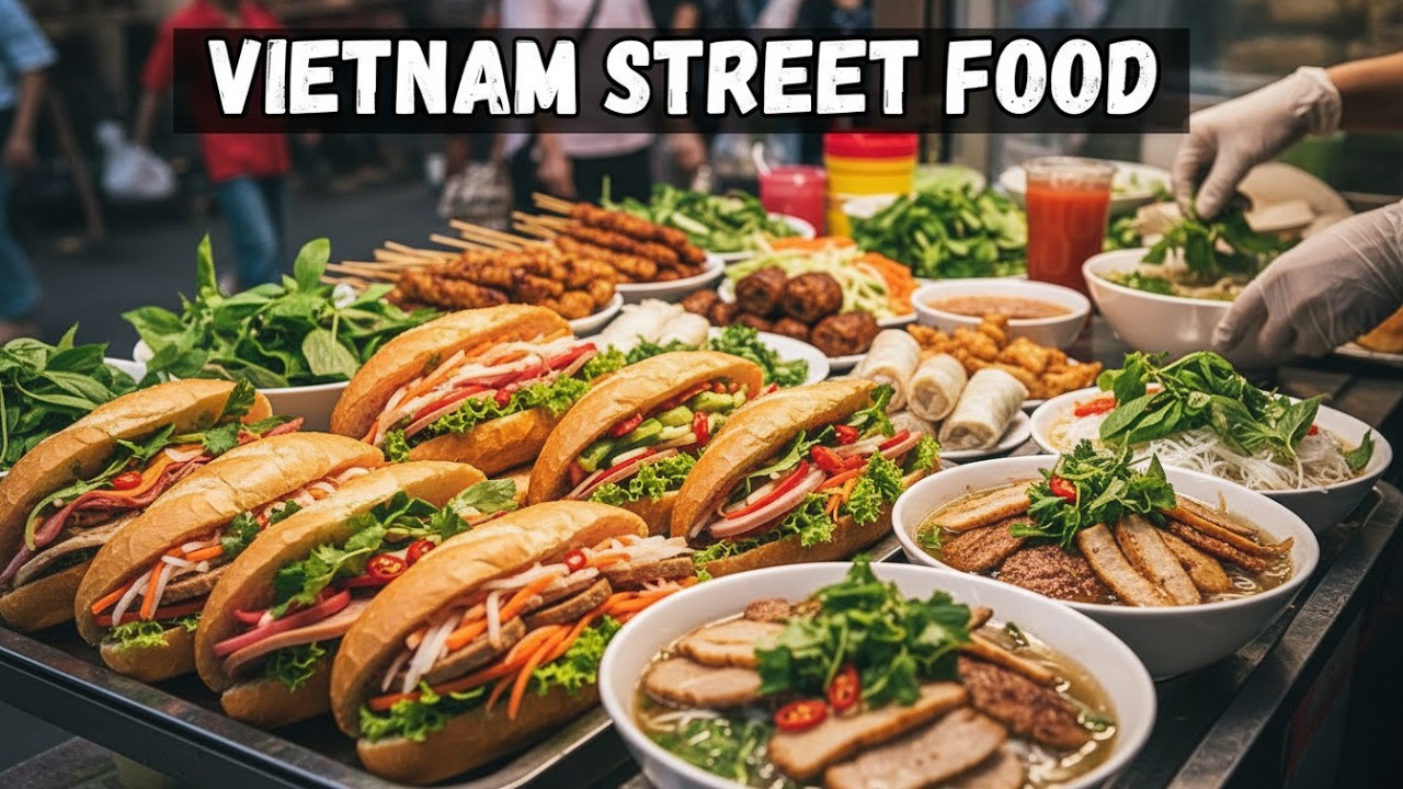 Vietnam Food Tour: 3 Must-Try Dishes (Banh Mi, Bun Cha, Bun Bo Hue)
