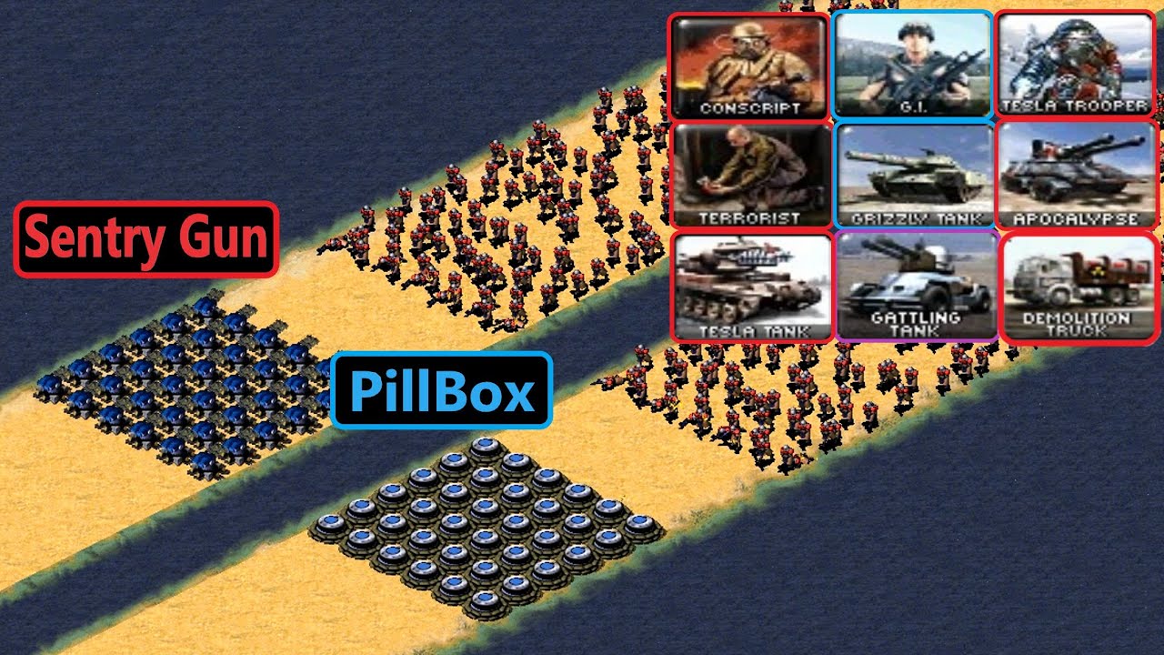 Sentry vs PillBox - Red Alert 2