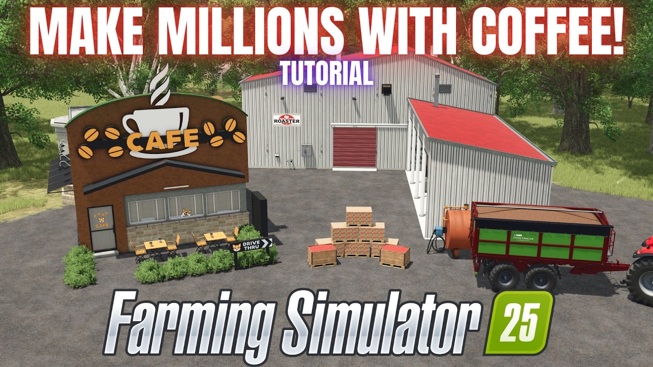 ЗАРАБАТЫВАЙТЕ МИЛЛИОНЫ НА КОФЕ! - Farming Simulator 25