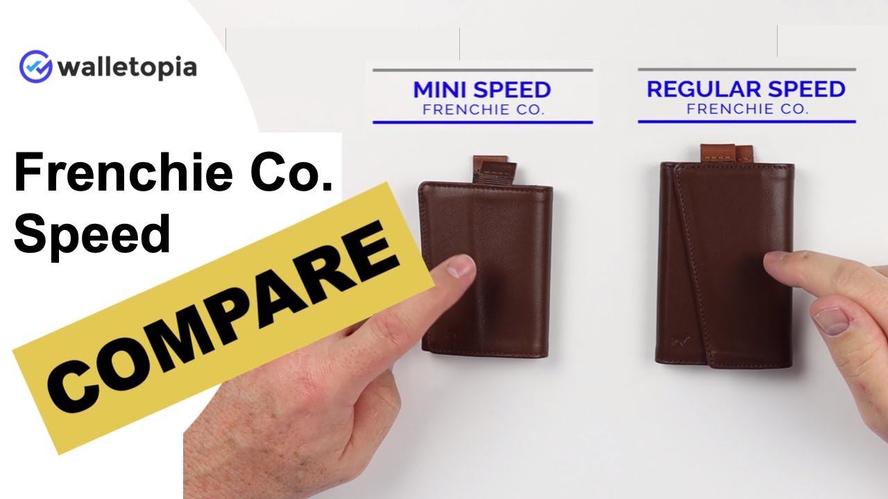 Сравнение обычного и мини-кошельков Frenchie Speed ​​Wallet!