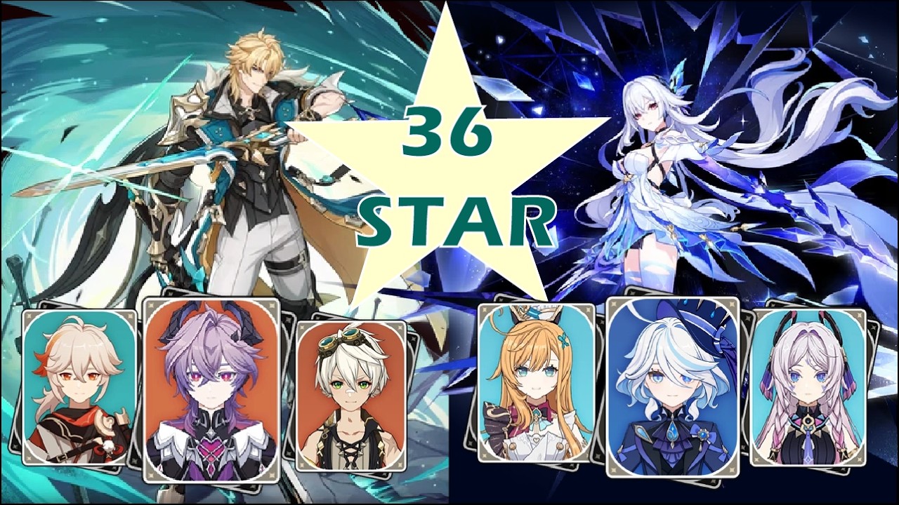 C0R0 Varka C0R1 Skirk 36 Star Spiral Abyss 6.4