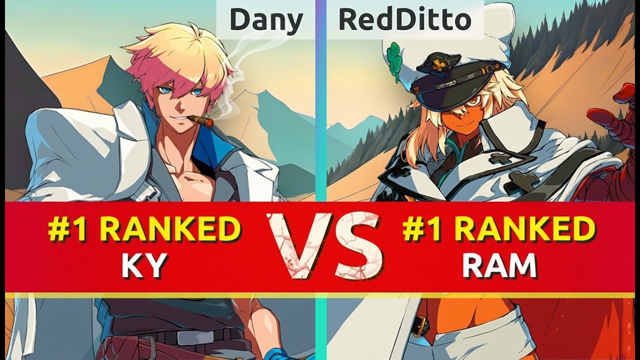 GGST ▰ Dany (#1 Ranked Ky) vs RedDitto (#1 Ranked Ramlethal). High Level Gameplay