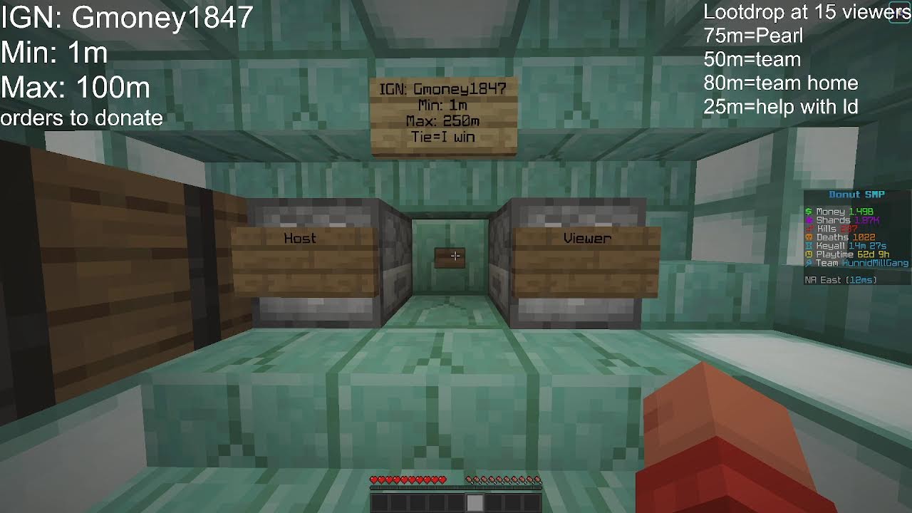 🔴🔴🔴DONUTSMP LIVE🔴🔴🔴 | 5M BOUNTY | 2.5M PER BASE | AUCTIONS | GAMBLES | LOOTDROPS |