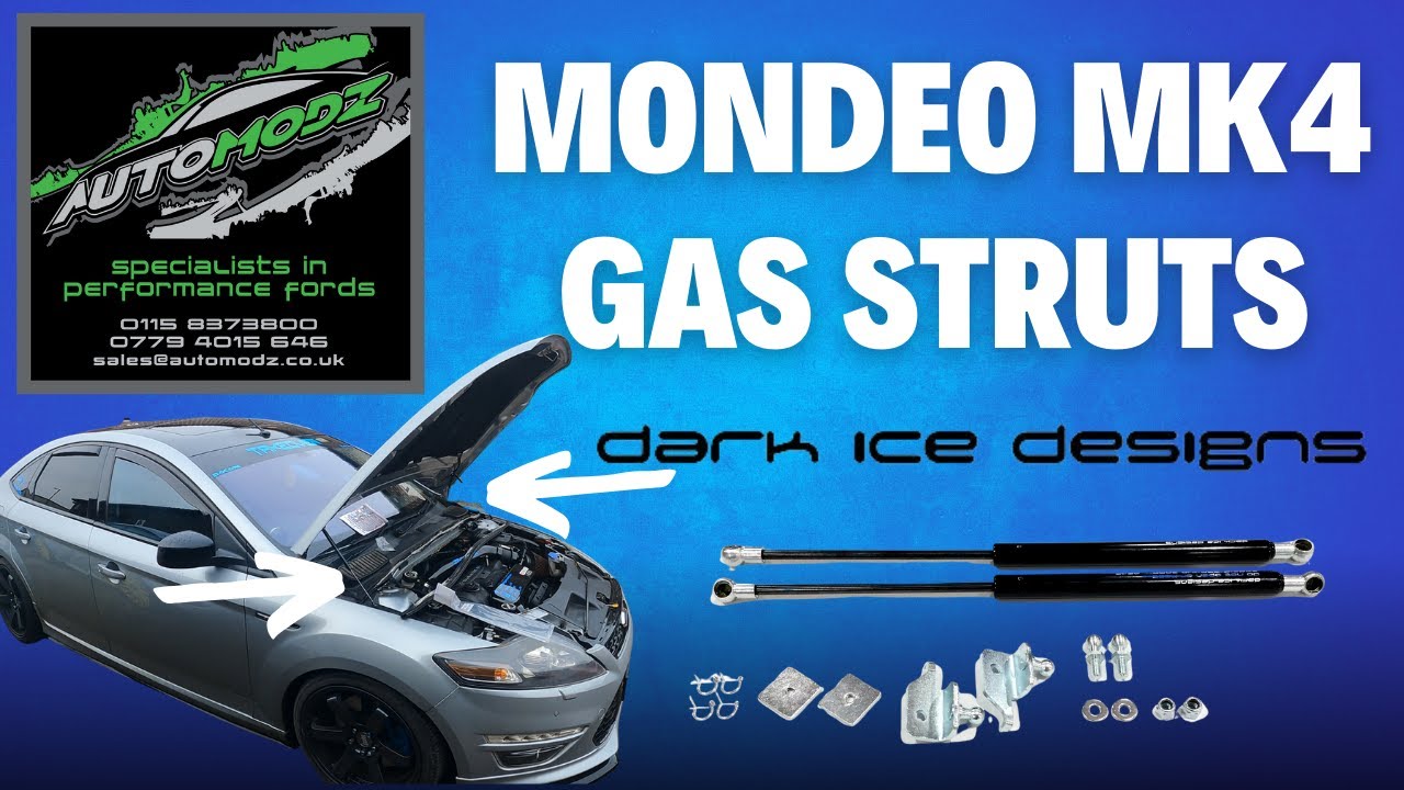 Fitting Dark Ice Design Bonnet Gas Struts To My MK4 Mondeo **REVIEW**
