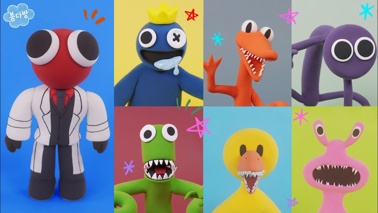 [Roblox] Радуга друзей Stop Motion анимация коллекция с глиной