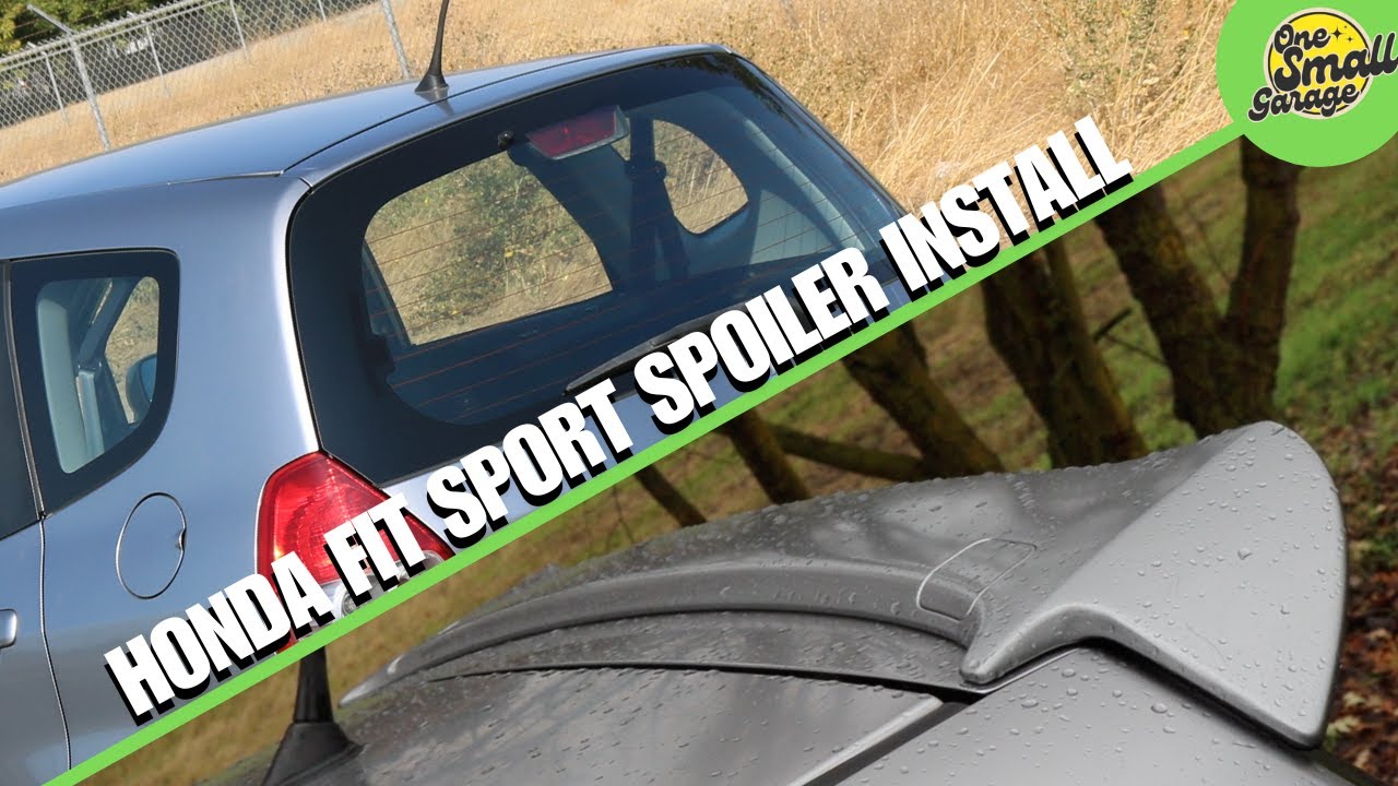 GD3 Honda Fit sport spoiler install on a base model
