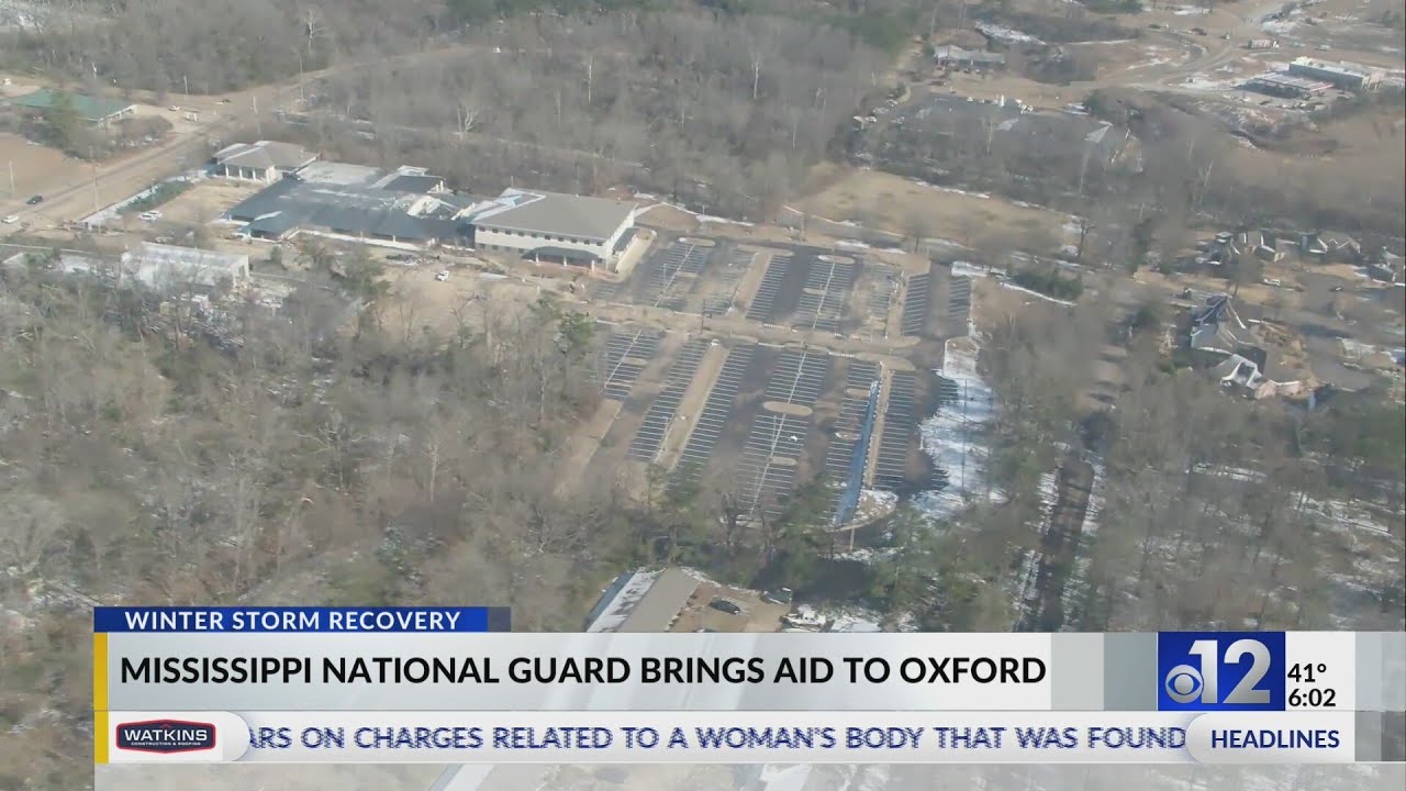 Mississippi National Guard delivers supplies to winter storm-hit areas