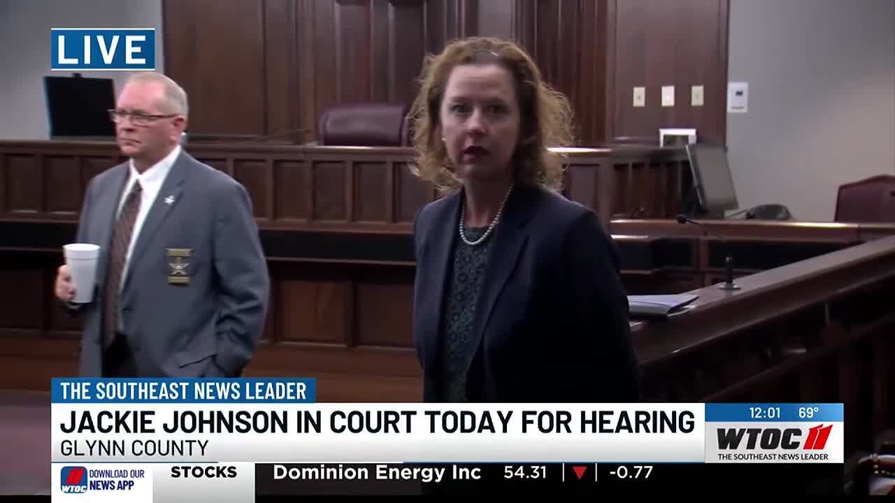 Former Brunswick DA Jackie Johnson appears in court for last hearing before trial