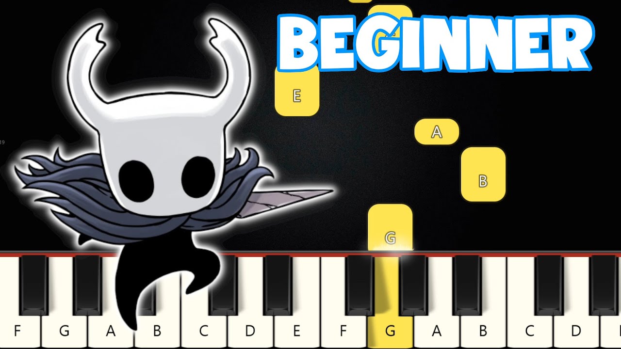 Hollow Knight Main Theme | Beginner Piano Tutorial | Easy Piano