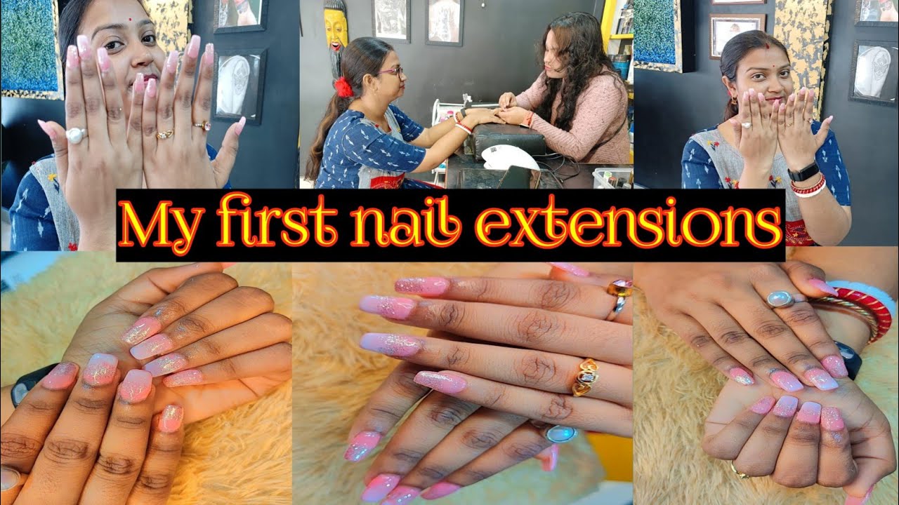 My First Nail Extensions 💅 Step by step Nail Extensions In Bengali 💯 Bengali vlog || daily vlog ❤️