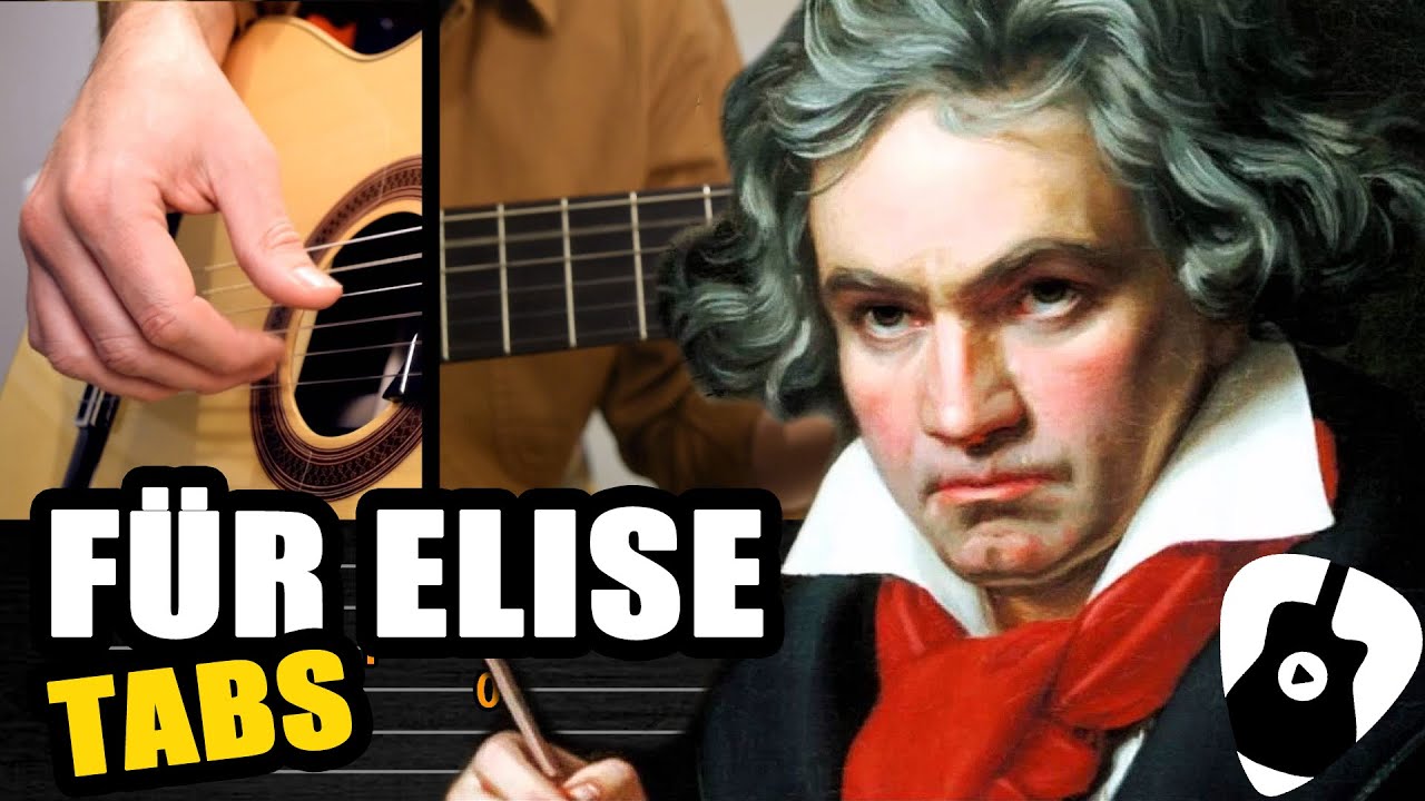 Como tocar Para Elisa (F&uuml;r Elise) de Beethoven en guitarra cl&aacute;sica | Tablaturas TCDG