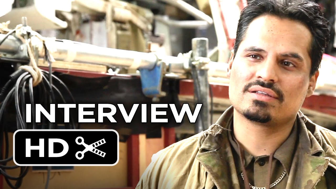 Fury Interview - Michael Pe&ntilde;a (2014) - Shia LaBeouf, Brad Pitt War Drama HD