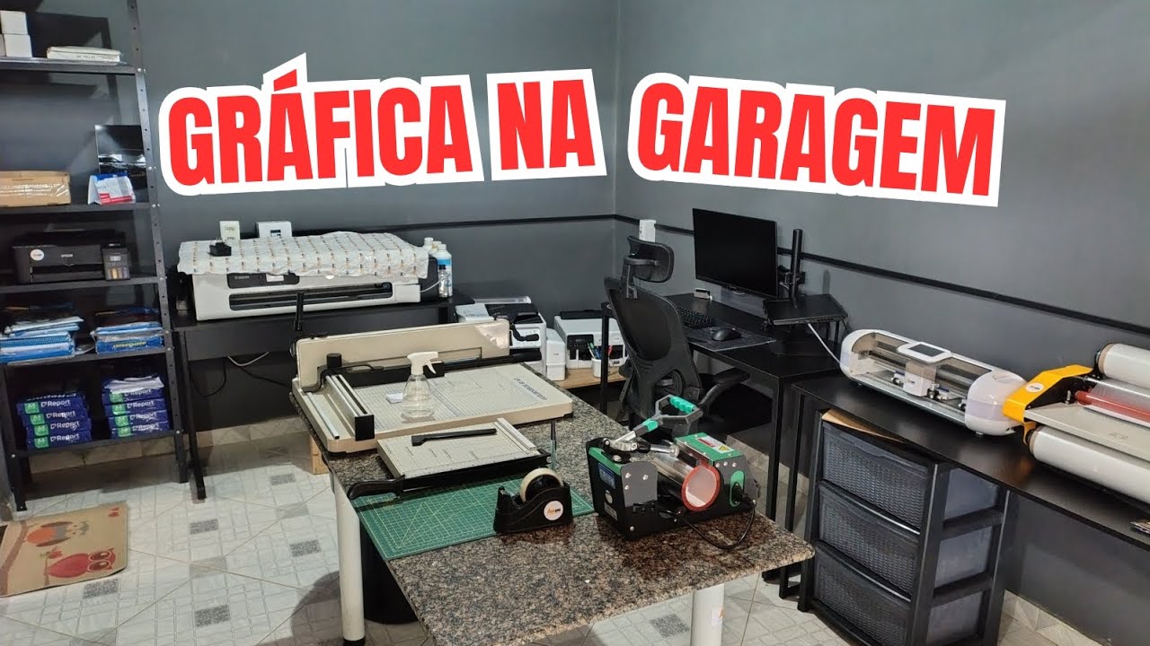 Gráfica na Garagem de casa! - Tour completo