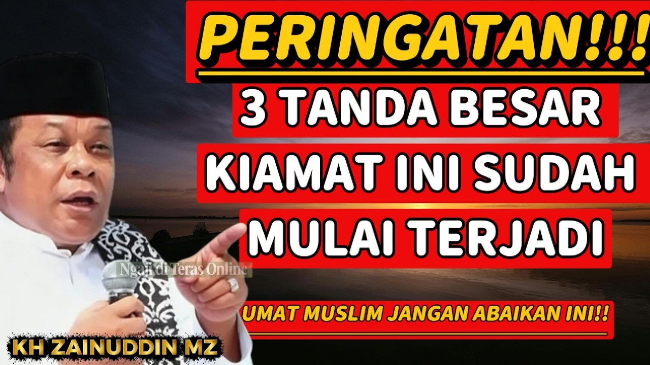 SUBHANALLAH! BENARKAH KONFLIK TIMUR TENGAH TANDA KIAMAT? CERAMAH KH ZAINUDDIN MZ