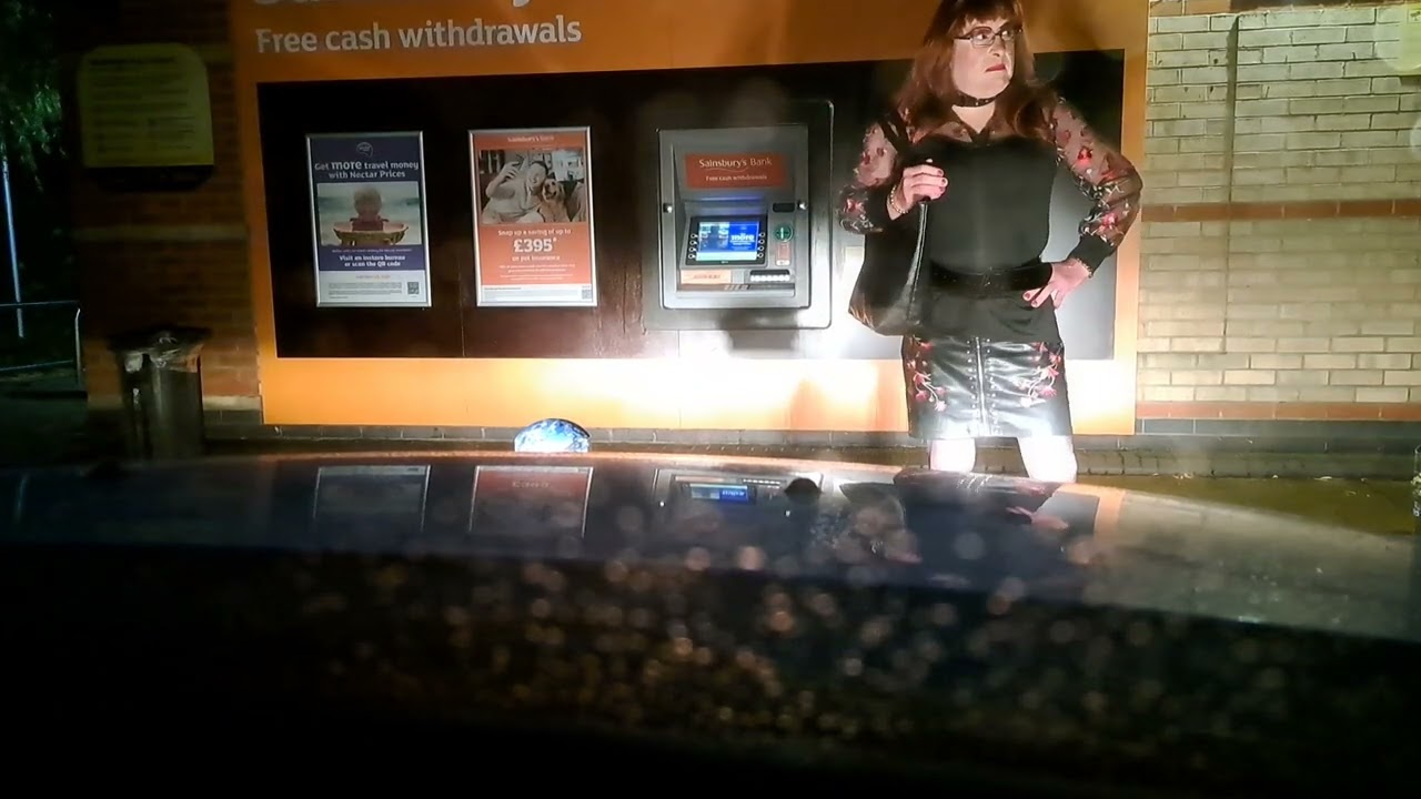 crossdresser at cash point