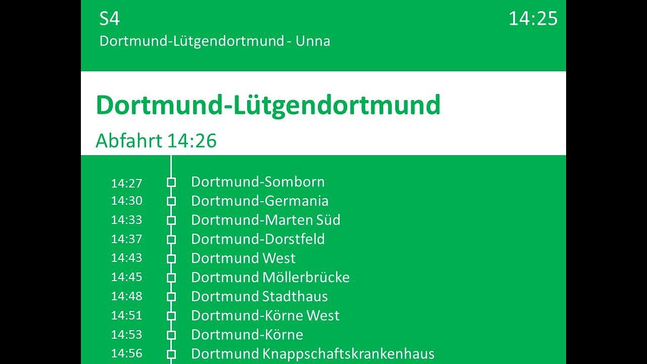 [DB Regio NRW] Ansagen S4 Dortmund-L. - Unna