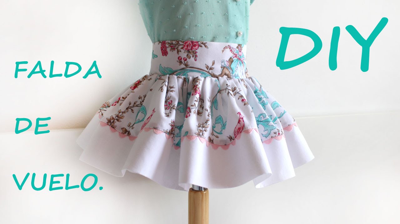 Falda de vuelo para niña. Revista Patrones Infantiles nº1.