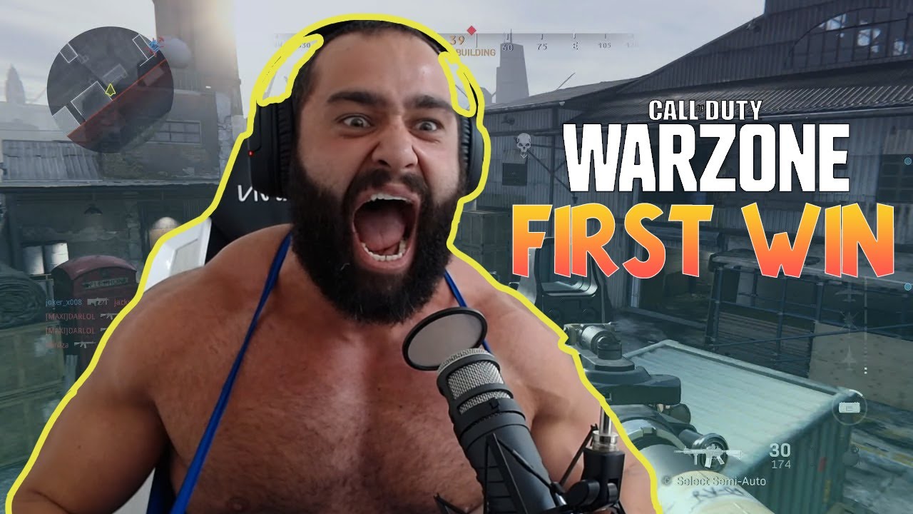 MIRO'S FIRST CALL OF DUTY WARZONE WIN! (Rusev)