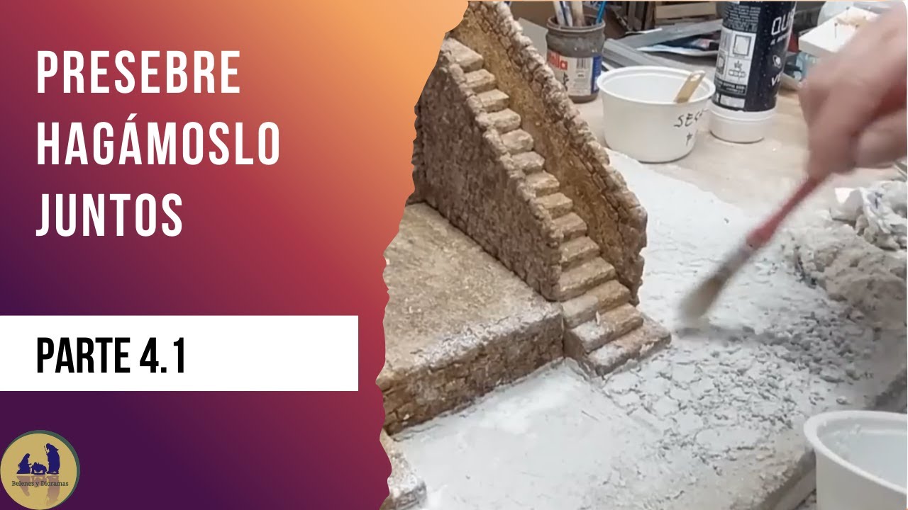 Cómo hacer un SUELO de Piedra y Rocas Realistas | Belén 2024 (Parte 4.1: Exterior)