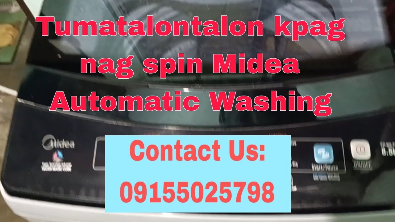 Tumatalontalon kapag nag spin Midea Automatic washing at Mamatid Cabuyao