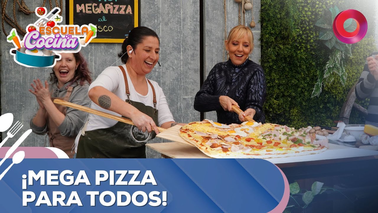 ¡Mega pizza para todos! | #EscuelaDeCocina Completo - 05/08 - El Nueve