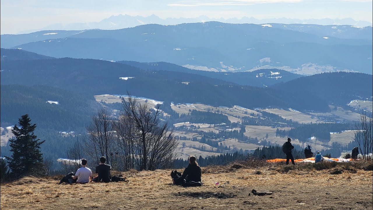 ĆWILIN 1072m beskid wyspowy GRUSZOWIEC niebieski szlak ZIMA na podr&oacute;żach