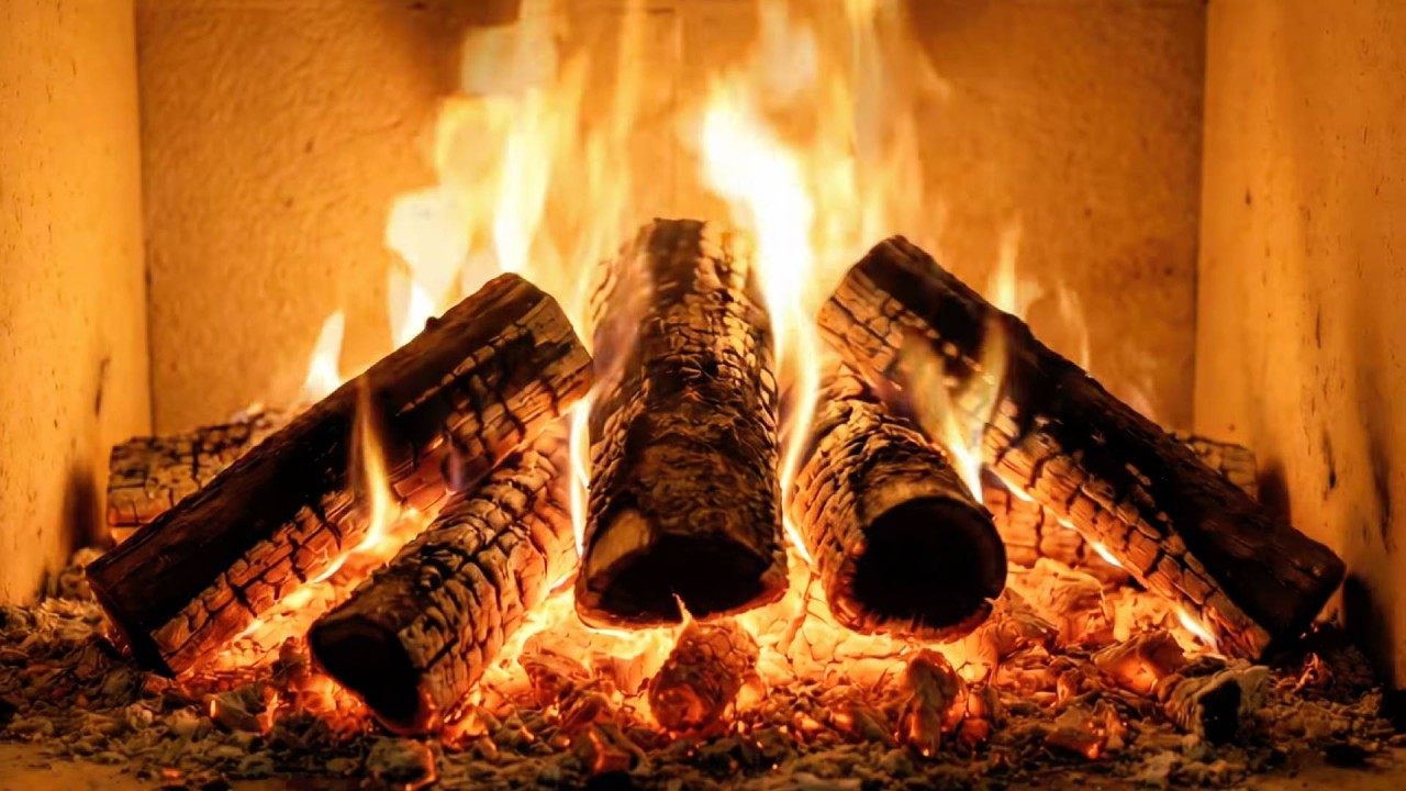 Fireplace for Deep Sleep – Calm Crackling Fire 10 Hours (4K)