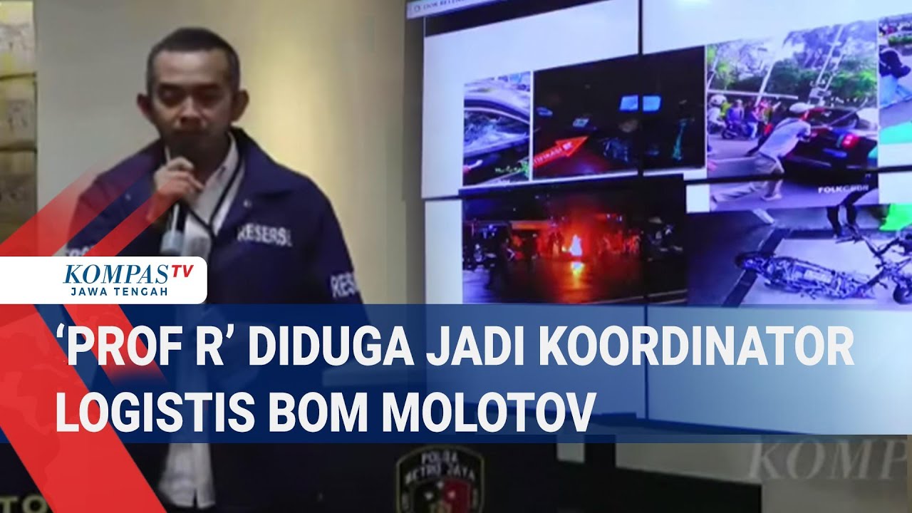 &lsquo;Profesor R&rsquo; Diduga Jadi Koordinator Logistis Bom Molotov