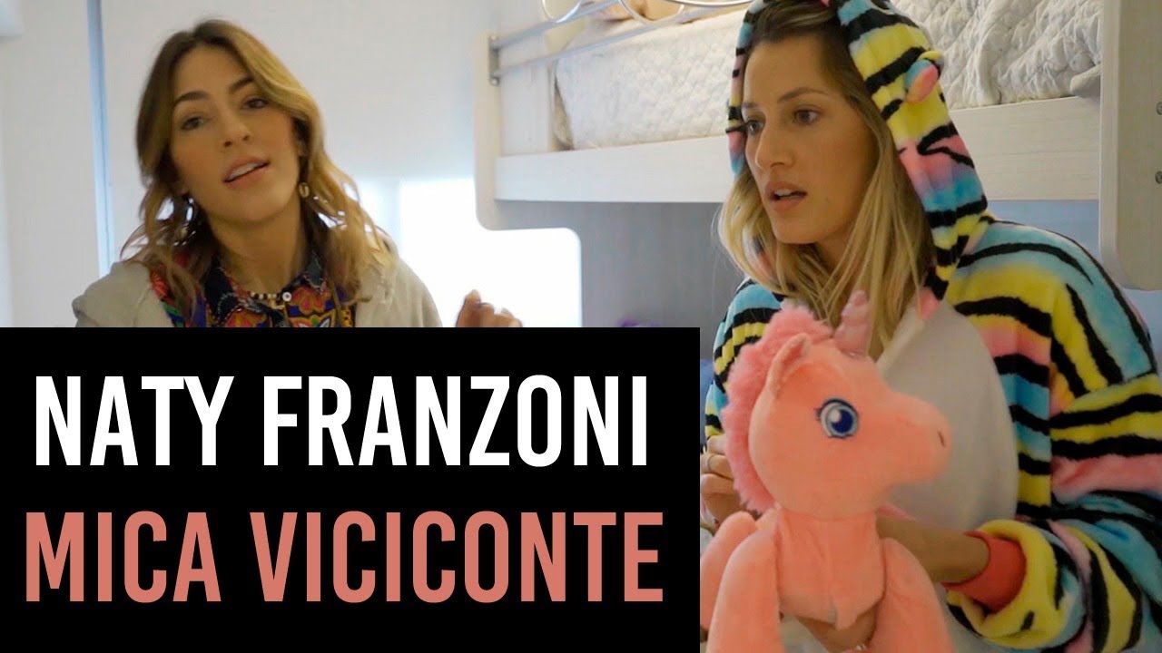 Naty Franzoni visita a  Mica Viciconte en su casa