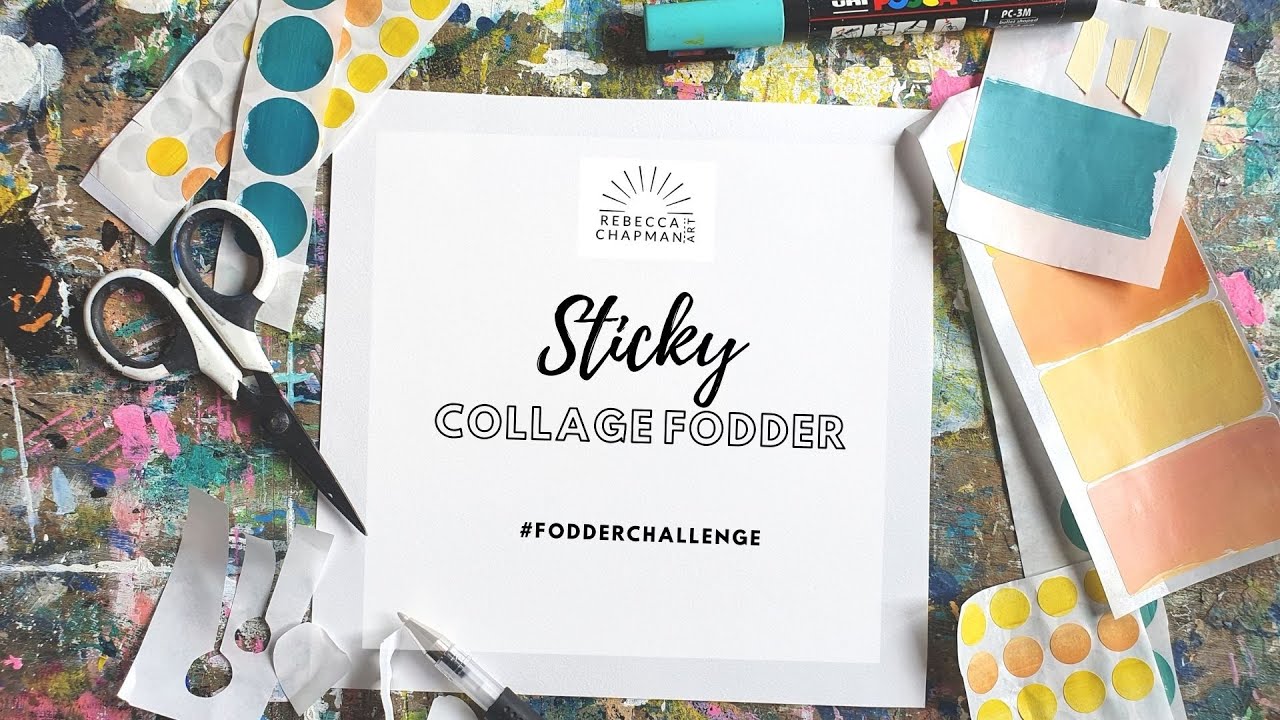 Sticky Collage Fodder - Rebecca Chapman Art