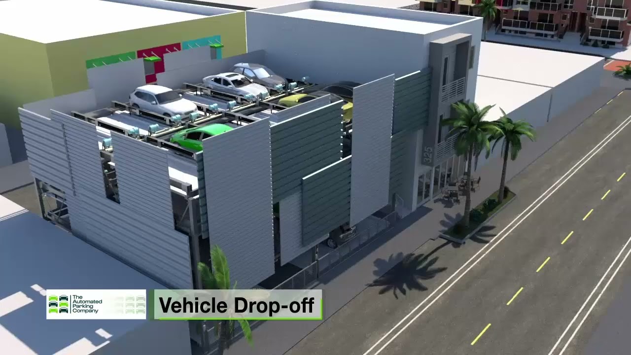 The Automated Parking Company 5 High Puzzle Parking System Florida
