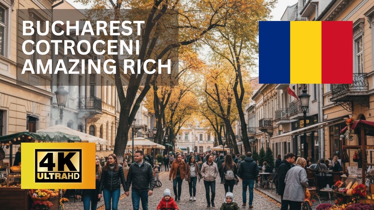 4K Bucharest Cotroceni Walking Tour 2025 | Beautiful Streets, Architecture & Hidden Gems
