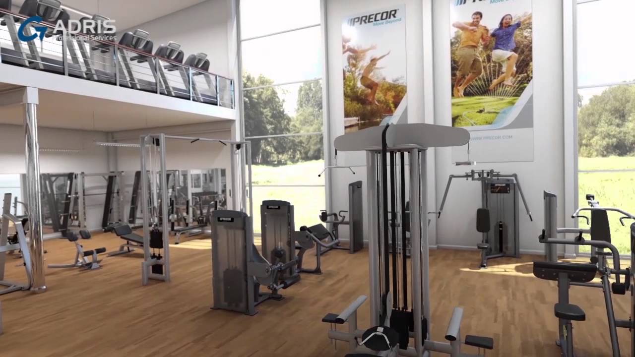 Idrottskliniken - Gym Interior Visualisation