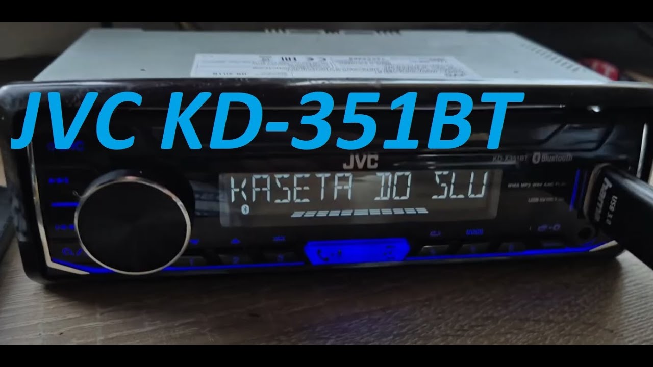 Radio Samochodowe JVC KDX351BT Z SZROTU / Car radio usb player test
