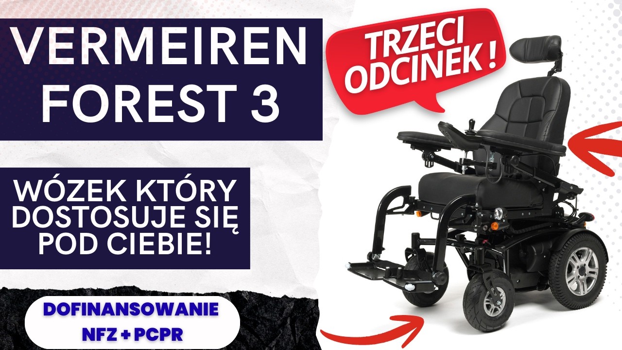 WÓZEK VERMEIREN FOREST 3 PRÓBA JAZDY! #vermeiren #sklepallmed #nfz #pcpr #senior #pomoc