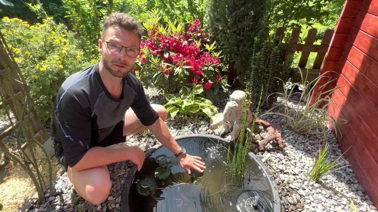 Wasserspiele im Garten