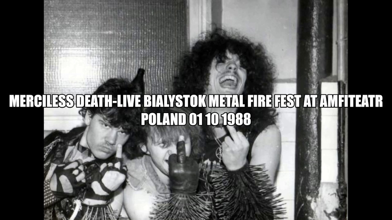 MERCILESS DEATH-Live  Bialystok Metal Fire Fest at Amfiteatr Poland 01 10 1988